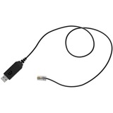 EPOS | Sennheiser USB adapterkabel CEHS-CI 02, USB-A stik > RJ-45 stik Sort