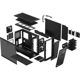 Fractal Design Meshify 2 Tower Sort, Towerkabinet Sort, Tower, PC, Sort, ATX, EATX, micro ATX, Mini-ITX, Stål, Spil