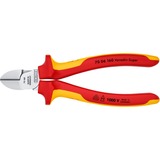 KNIPEX 70 06 160 Diagonale horisontale tænger tang, Skære tang Rød/Gul, Diagonale horisontale tænger, Krom-vanadium-stål, Plastik, Rød/orange, 16 cm, 216 g