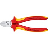 KNIPEX 70 06 160 Diagonale horisontale tænger tang, Skære tang Rød/Gul, Diagonale horisontale tænger, Krom-vanadium-stål, Plastik, Rød/orange, 16 cm, 216 g