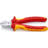 KNIPEX 70 06 160 Diagonale horisontale tænger tang, Skære tang Rød/Gul, Diagonale horisontale tænger, Krom-vanadium-stål, Plastik, Rød/orange, 16 cm, 216 g