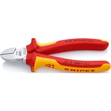 KNIPEX 70 06 160 Diagonale horisontale tænger tang, Skære tang Rød/Gul, Diagonale horisontale tænger, Krom-vanadium-stål, Plastik, Rød/orange, 16 cm, 216 g