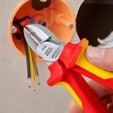 KNIPEX 70 06 160 Diagonale horisontale tænger tang, Skære tang Rød/Gul, Diagonale horisontale tænger, Krom-vanadium-stål, Plastik, Rød/orange, 16 cm, 216 g