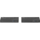 Lindy 150m Cat.6 HDBaseT KVM Extender, HDMI-udvidelse forlænger Sort