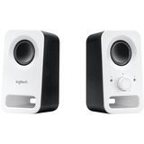 Logitech Z150 6 W Hvid Ledningsført, PC-højttaler Hvid, 2.0 kanaler, Ledningsført, 6 W, Hvid