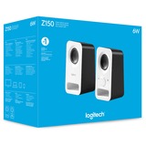 Logitech Z150 6 W Hvid Ledningsført, PC-højttaler Hvid, 2.0 kanaler, Ledningsført, 6 W, Hvid