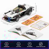 Lumibricks Cyberpunk Neoncity - Politiets patruljevogn, Bygge legetøj 