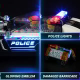 Lumibricks Cyberpunk Neoncity - Politiets patruljevogn, Bygge legetøj 