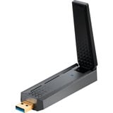 MSI AX1800 WiFi USB Adapter WLAN 1201 Mbit/s, Wi-Fi-adapter Trådløs, USB, WLAN, Wi-Fi 6 (802.11ax), 1201 Mbit/s, Sort
