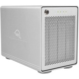 OWC Mercury Elite Pro Quad HDD/SSD kabinet Hvid 2.5/3.5", Drev kabinet Sølv, HDD/SSD kabinet, 2.5/3.5", SATA, 10 Gbit/sek., Hot-swap, Hvid