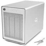 OWC Mercury Elite Pro Quad HDD/SSD kabinet Hvid 2.5/3.5", Drev kabinet Sølv, HDD/SSD kabinet, 2.5/3.5", SATA, 10 Gbit/sek., Hot-swap, Hvid