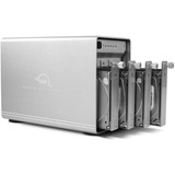 OWC Mercury Elite Pro Quad HDD/SSD kabinet Hvid 2.5/3.5", Drev kabinet Sølv, HDD/SSD kabinet, 2.5/3.5", SATA, 10 Gbit/sek., Hot-swap, Hvid
