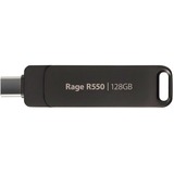 Patriot PE128GR550DSAD, USB-stik Sort