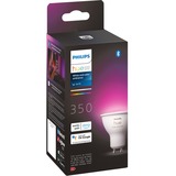 Philips Hue GU10 - spot - 1-pak, LED-lampe Philips Hue White and Color ambiance GU10 - spot - 1-pak, Smart pære, Bluetooth, Hvid, Integreret LED, GU10, GU10