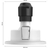 Philips Hue White & Color Ambiance Xamento indbygningsspot, LED lys Sølv