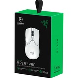 Razer Viper V2 Pro mus Højre hånd RF Wireless + USB Type-C Optisk 30000 dpi, Gaming mus Hvid, Højre hånd, Optisk, RF Wireless + USB Type-C, 30000 dpi, Hvid