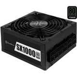 SilverStone SX1000 enhed til strømforsyning 1000 W 24-pin ATX SFX-L Sort, PC strømforsyning Sort, 1000 W, 90 - 264 V, 47 - 63 Hz, Aktiv, 125 W, 999,6 W