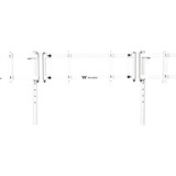Thermaltake Triple Monitor Stand Pro Snow, Skærmbeslag Hvid