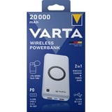 VARTA Trådløs Powerbank 20.000, Power Bank Hvid