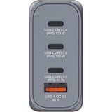 Verbatim GNC-100 Universel Sort, Grå Vekselstrøm Hurtig opladning Indendørs, Oplader grå, Indendørs, Vekselstrøm, 20 V, Sort, Grå