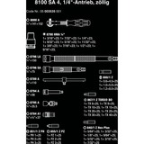 Wera 8100 SA 4 Zyklop Speed, Værktøjssæt Sort/Grøn