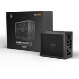 be quiet! Dark Power 13 enhed til strømforsyning 1000 W 20+4 pin ATX ATX Sort, PC strømforsyning Sort, 1000 W, 100 - 240 V, 1100 W, 50 - 60 Hz, 13/6 A, 6 A