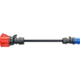 go-e Adapter til Gemini flex 22 kW, CEE rød trefaset 32A > CEE blå 16A Sort