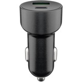 goobay dobbelt USB bil hurtigoplader USB-C PD (Power Delivery) Sort