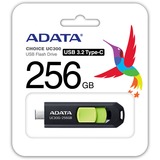 ADATA ACHO-UC300-256G-RBK/GN, USB-stik Sort/Grøn