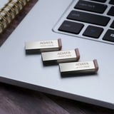 ADATA UR350-256G-RSR/BG, USB-stik nikkel/Brown