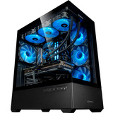 ALTERNATE Custom PC Series • Blue Thunder Elements Gaming-PC, Gaming PC Sort/gennemsigtig