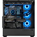 ALTERNATE Custom PC Series • Blue Thunder Elements Gaming-PC, Gaming PC Sort/gennemsigtig
