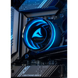 ALTERNATE Custom PC Series • Blue Thunder Elements Gaming-PC, Gaming PC Sort/gennemsigtig