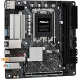 ASRock B760M-ITX/D4 WIFI, Bundkort Sort/Sølv