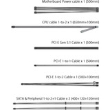 ASUS TUF Gaming 850W Gold EVO, PC strømforsyning Sort