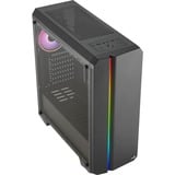 Aerocool Genesis-A-BK-v2 Sort, Towerkabinet Sort, PC, Sort, ATX, micro ATX, Mini-ITX, ABS, SPCC, 15,5 cm, 38 cm