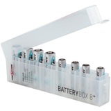 Ansmann 4000033 batterikasse Transparent, Batteri boks gennemsigtig, Transparent, 8x AA/AAA (CR123A,CR2)