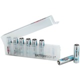 Ansmann 4000033 batterikasse Transparent, Batteri boks gennemsigtig, Transparent, 8x AA/AAA (CR123A,CR2)