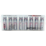 Ansmann 4000033 batterikasse Transparent, Batteri boks gennemsigtig, Transparent, 8x AA/AAA (CR123A,CR2)