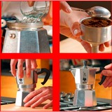 Bialetti Moka Express 0,2 L Aluminium, Sort, Espressomaskine Sølv, 0,2 L, Aluminium, Sort, 3 kopper, Aluminium, Moka Express, CE