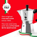 Bialetti Moka Express 0,2 L Aluminium, Sort, Espressomaskine Sølv, 0,2 L, Aluminium, Sort, 3 kopper, Aluminium, Moka Express, CE