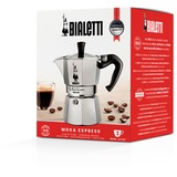 Bialetti Moka Express 0,2 L Aluminium, Sort, Espressomaskine Sølv, 0,2 L, Aluminium, Sort, 3 kopper, Aluminium, Moka Express, CE