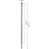 Bosch Expert SDS plus-7X Hammer drill bit 1 stk, Boremaskine Borehammer, Hammer drill bit, 1,6 cm, 465 mm, Beton, Sten, 40 cm