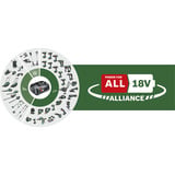 Bosch Universal Pump 18V elektrisk luftpumpe 10,3 bar 30 l/min Grøn/Sort, Cykel, Bil, Universel, 10,3 bar, 30 l/min, Grøn, Plast, Gummi, 0 - 150 psi