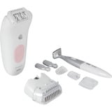 Braun Silk-épil 5 5-230 28 pincetter Lyserød, Hvid, Epilator Hvid/Rosa, Lyserød, Hvid, 28 pincetter, MicroGrip, 0,5 mm, Batteri, Indbygget batteri