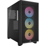 Corsair 3000D RGB Airflow, Towerkabinet Sort