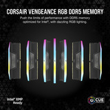 Corsair CMH32GX5M2B6000C38, Hukommelse Sort