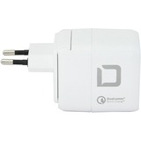 DICOTA D31722 oplader til mobil enhed Hvid Indendørs Hvid, Indendørs, Vekselstrøm, 20 V, 3 A, Hvid
