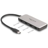 DeLOCK 64261, USB hub grå