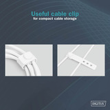 Digitus AK-300341-020-W, Kabel Hvid